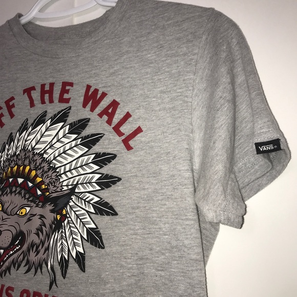 VANS Off The Wall Grey Native American Crewneck - Picture 3 of 6